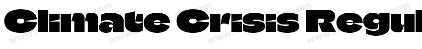 Climate Crisis Regular字体转换